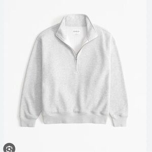 Abercrombie & Fitch Essential Sunday Oversized Hoodie in Light Grey